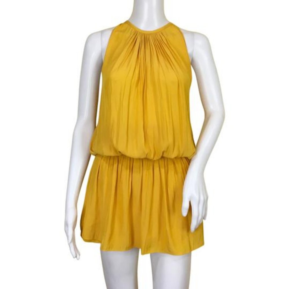 Nwt Ramy Brook Women's Halter Romper Sleeveless Marig Color Size S